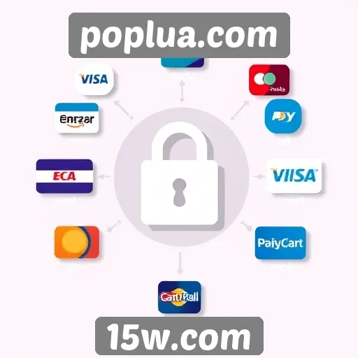 Sistemas de pagamento disponíveis no poplua.com