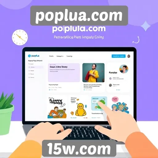 Recursos e funcionalidades do site poplua.com